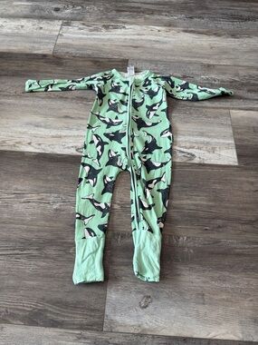 Bonds Mint Green Orca Print Footed One-Piece